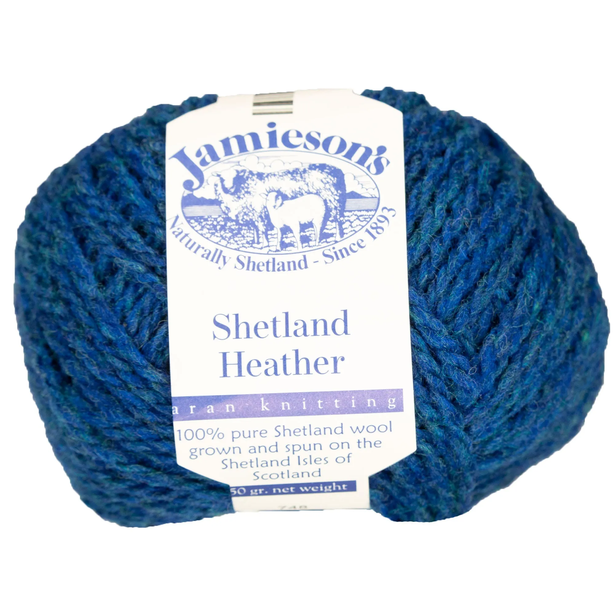 Jamieson's of Shetland Heather Aran Yarn - 748 Bering Sea