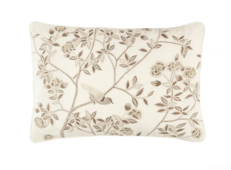 Jane Embroidered Decorative Pillow