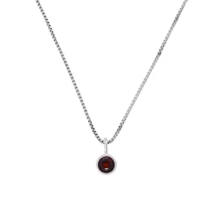 January Birthstone Pendant - Garnet