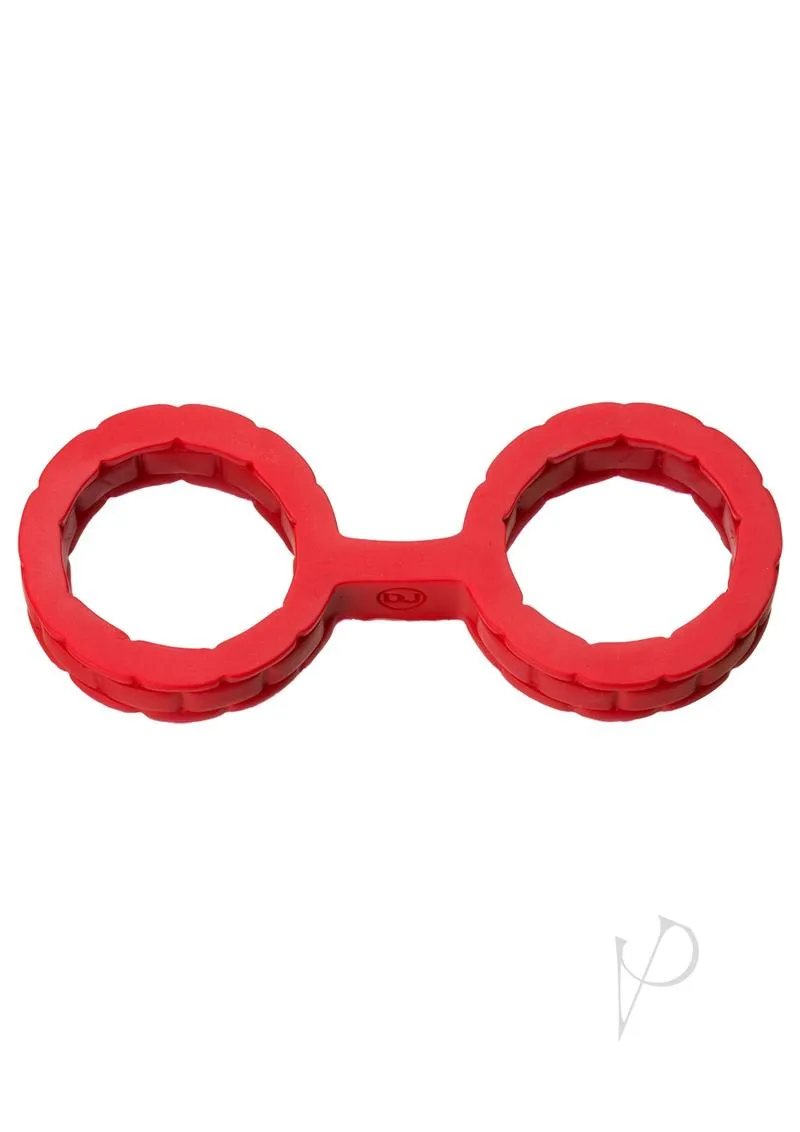 Japanese Bond Silicone Cuffs Sm Red