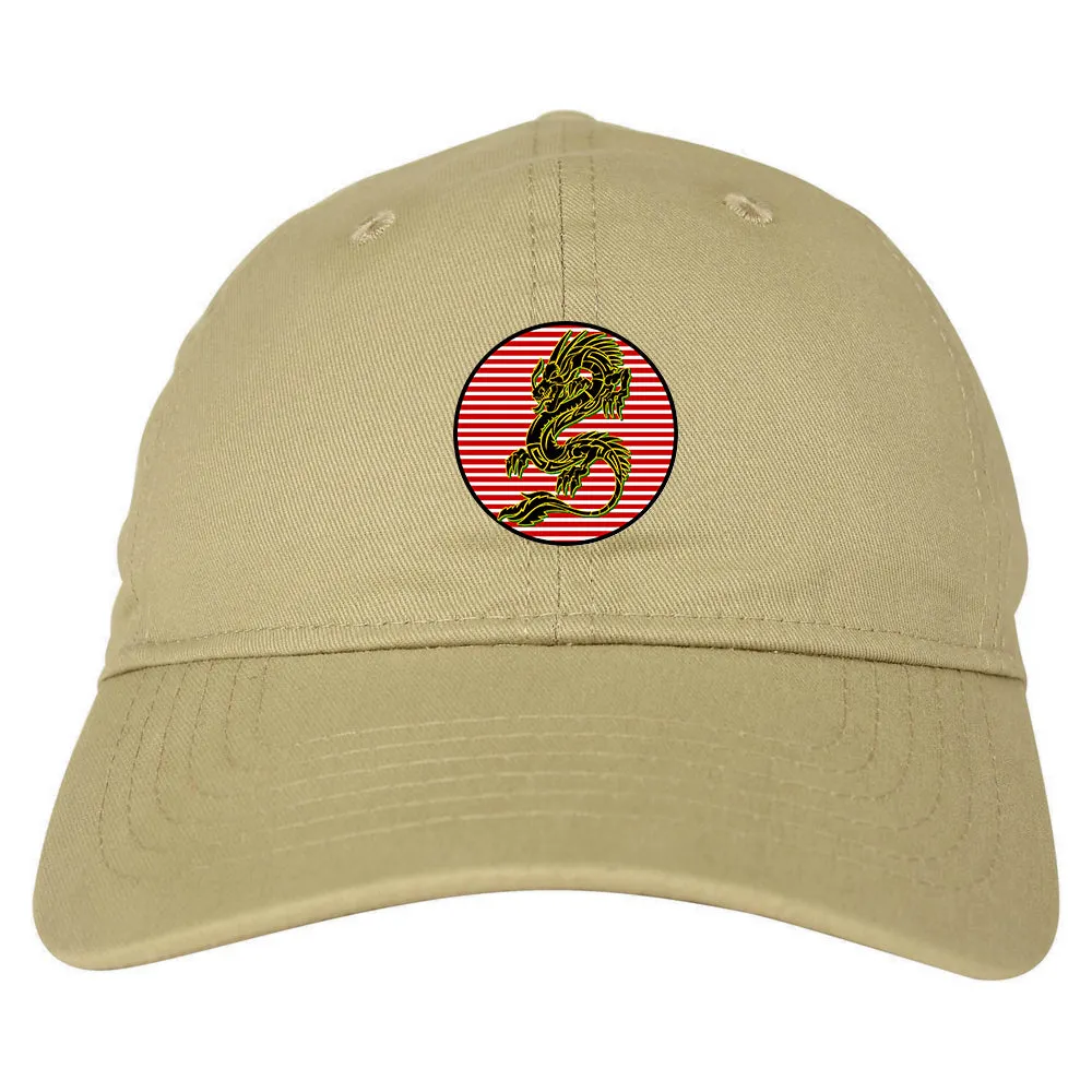 Japanese Dragon Red Sun Mens Dad Hat Baseball Cap