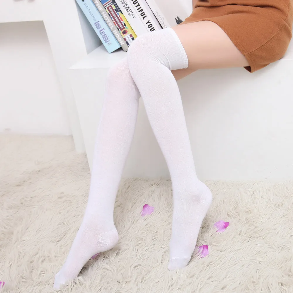 Japanese High Stockings Women's Stockings Over The Knee Socks Football Socks