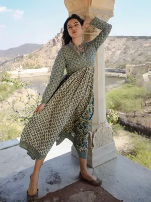 Jashvi Block Print Mulmul Kurta