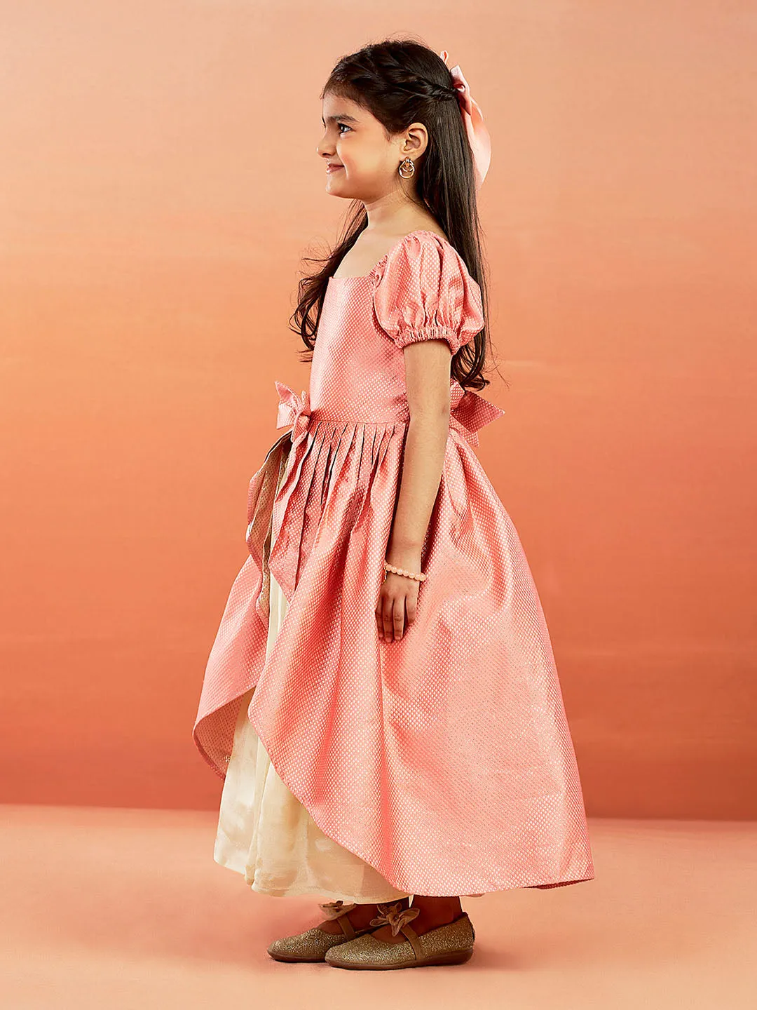 Jashvi Girls' Pink Gown