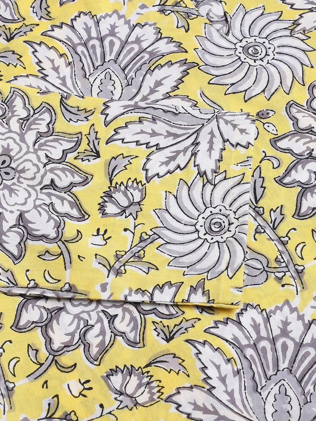 Jashvi Yellow Printed Loungewear/Nightwear