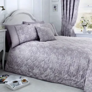 Jasmine Bedspread by Dreams & Drapes Woven in Lavender 240x220cm