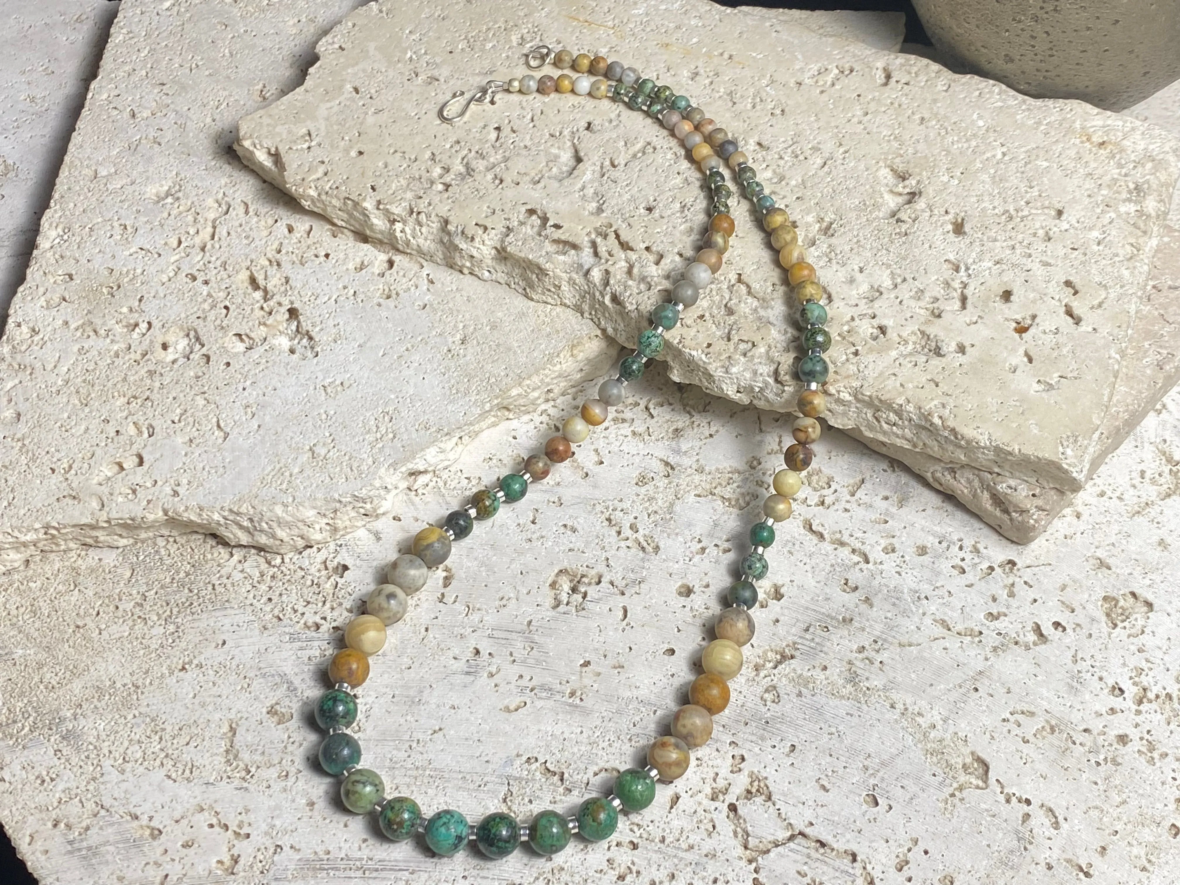 Jasper & Silver Necklace