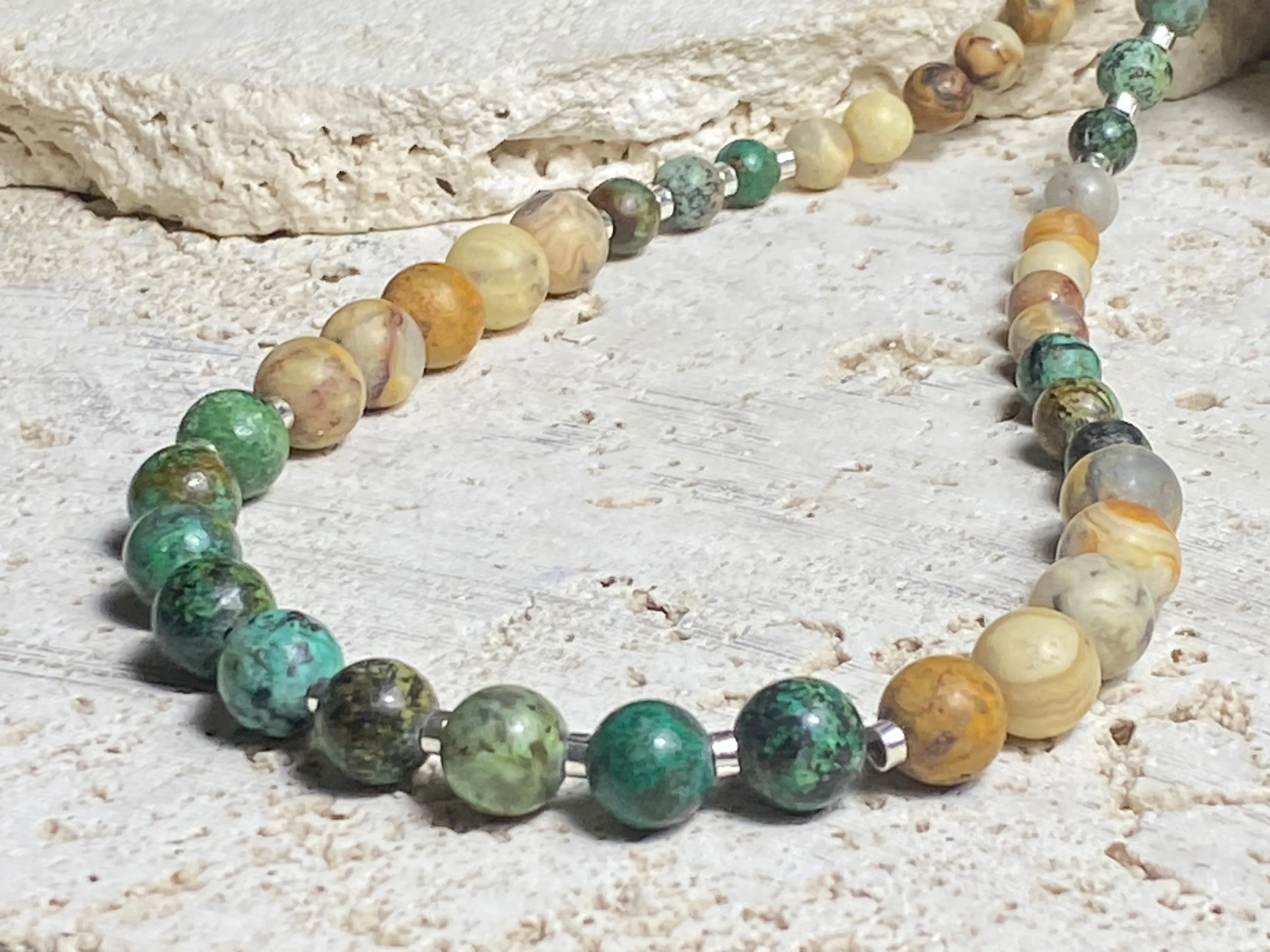 Jasper & Silver Necklace