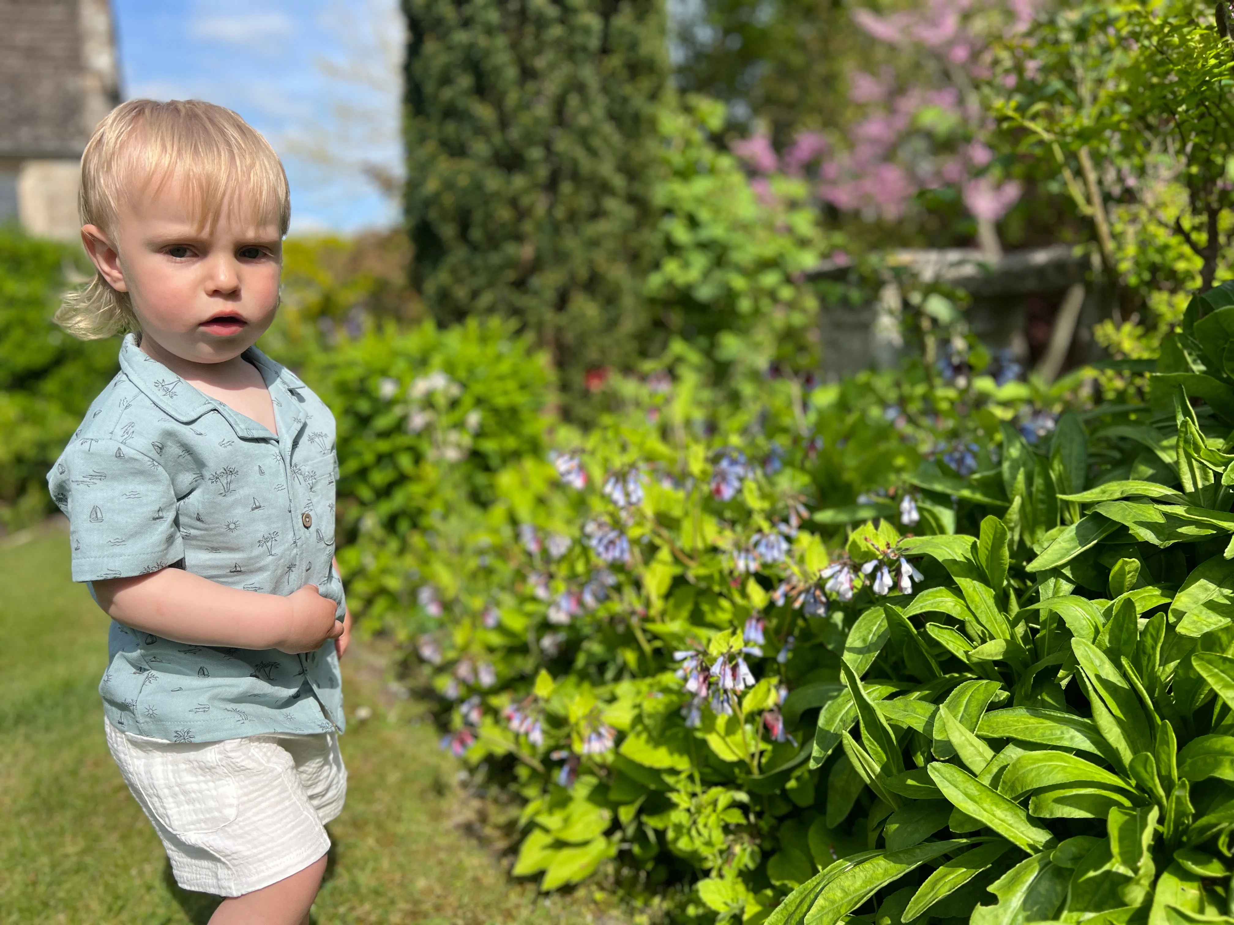 Jasper Shirt in Blue Island Boats