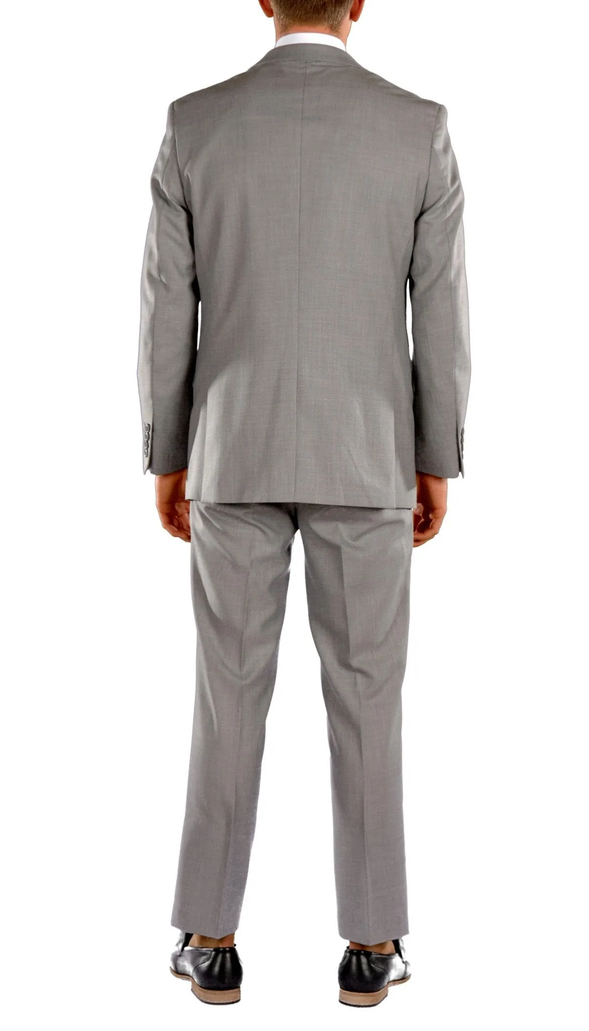 JAX Light Grey Slim Fit 3 Piece Suit