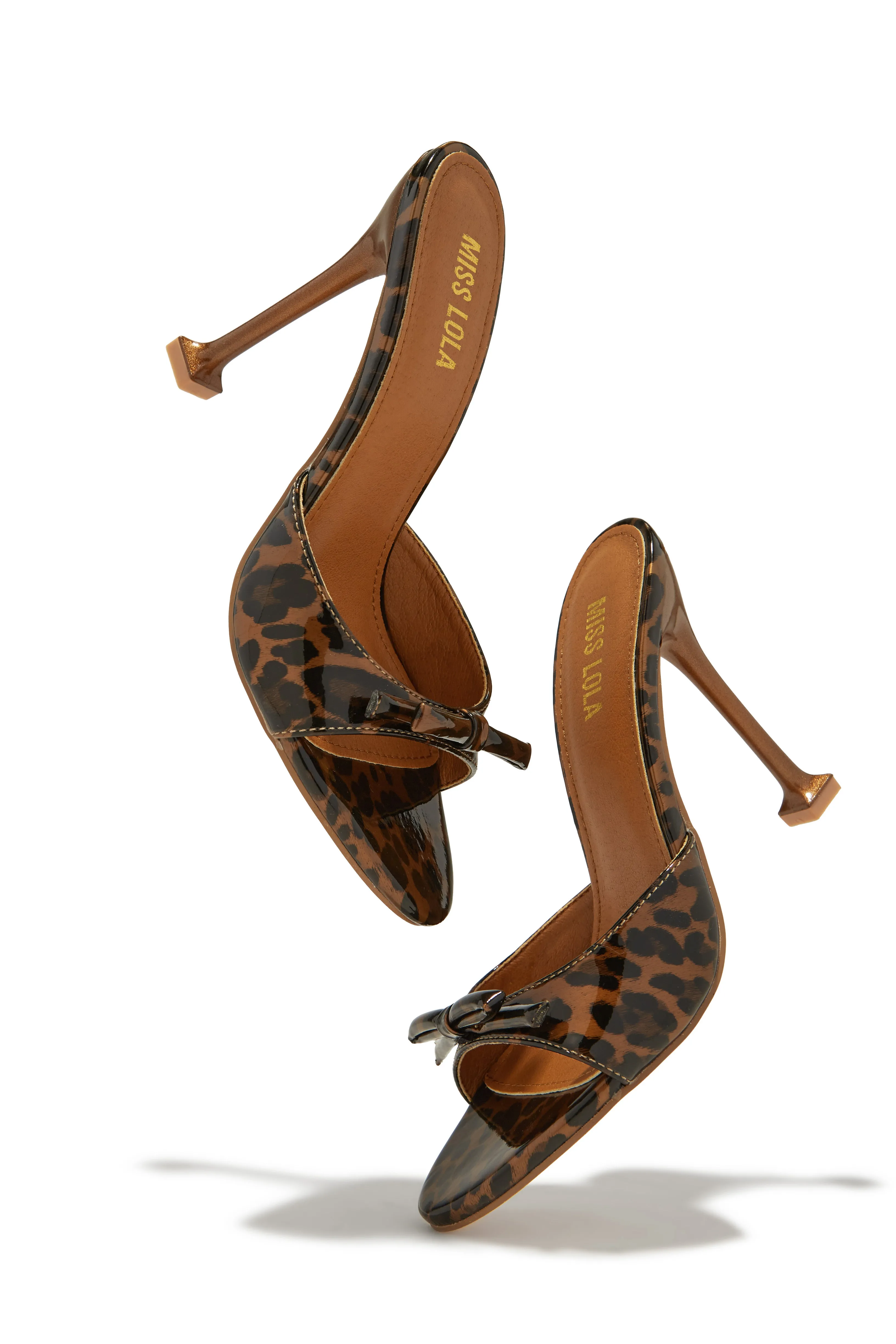 Jaya High Heel Mules - Leopard