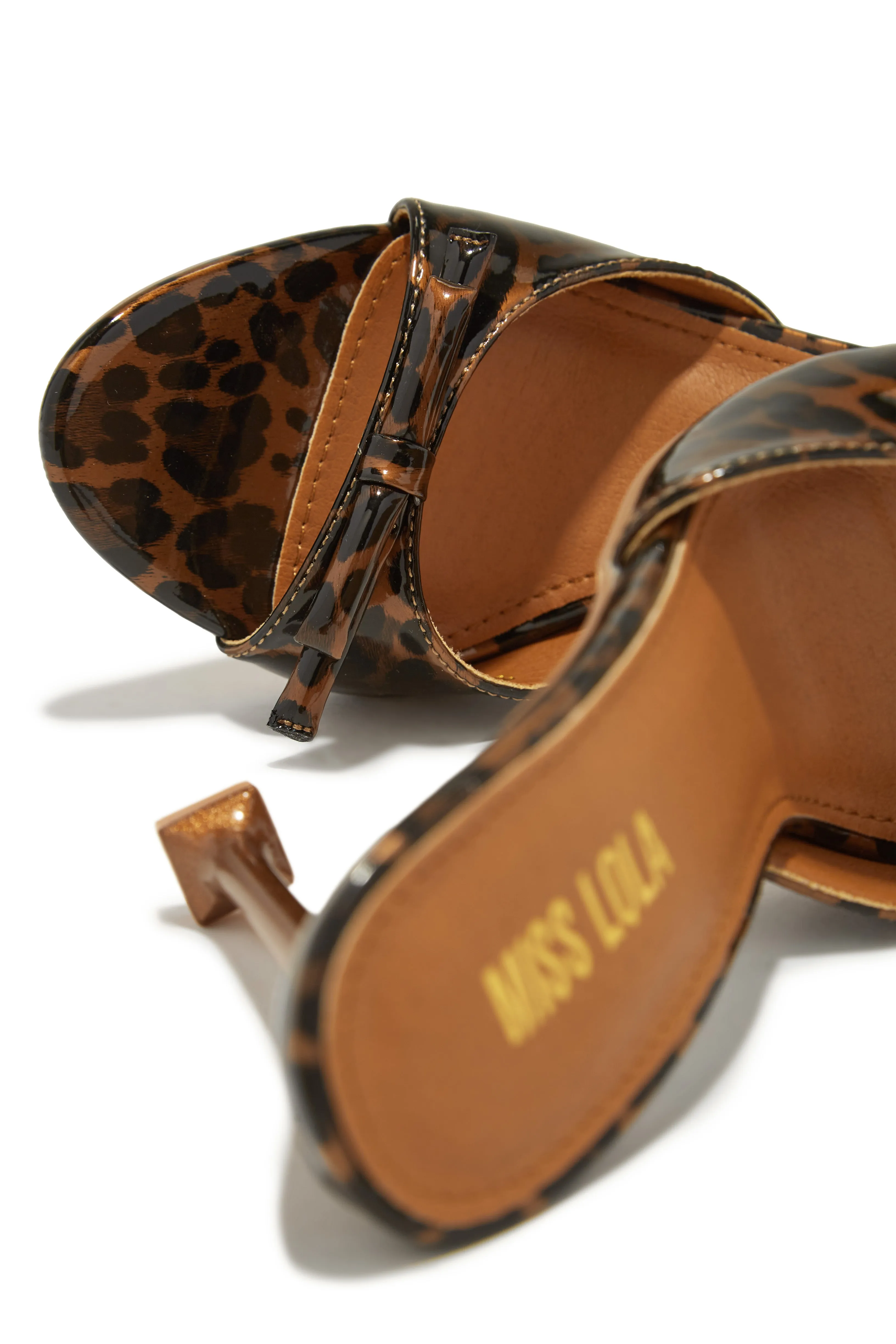 Jaya High Heel Mules - Leopard