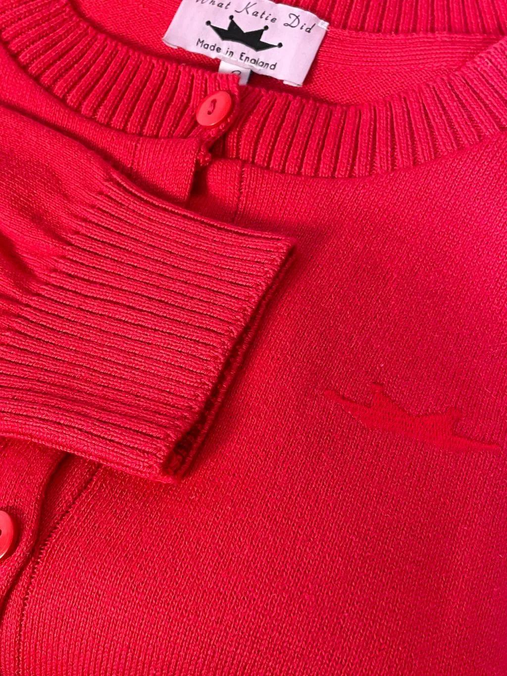 Jayne Red 1950s Cardigan