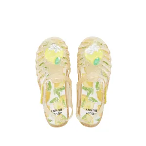 Jb Unicorn Lemon Flat Slingbacks For Girls Yellow