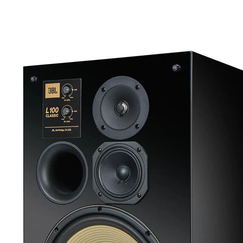 JBL L100 Classic 12" 3-Way Bookshelf Speakers Black Limited Edition (Pair)