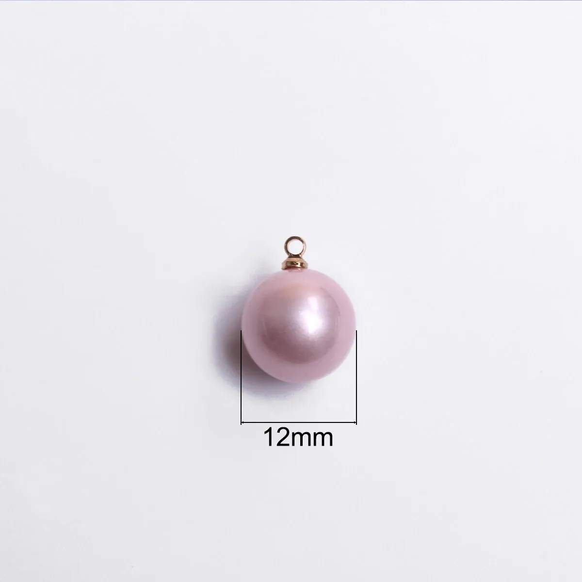 JC - 12mm Pearl Charms: Set of 5, perfect for handmade jewelry and crafts