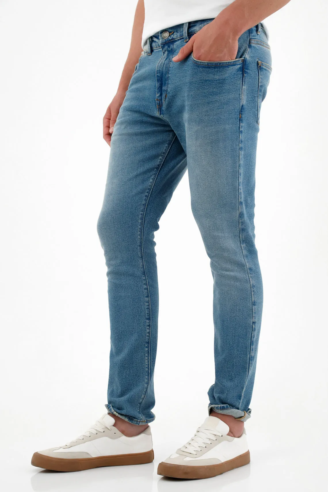 Jean azul nudy para hombre