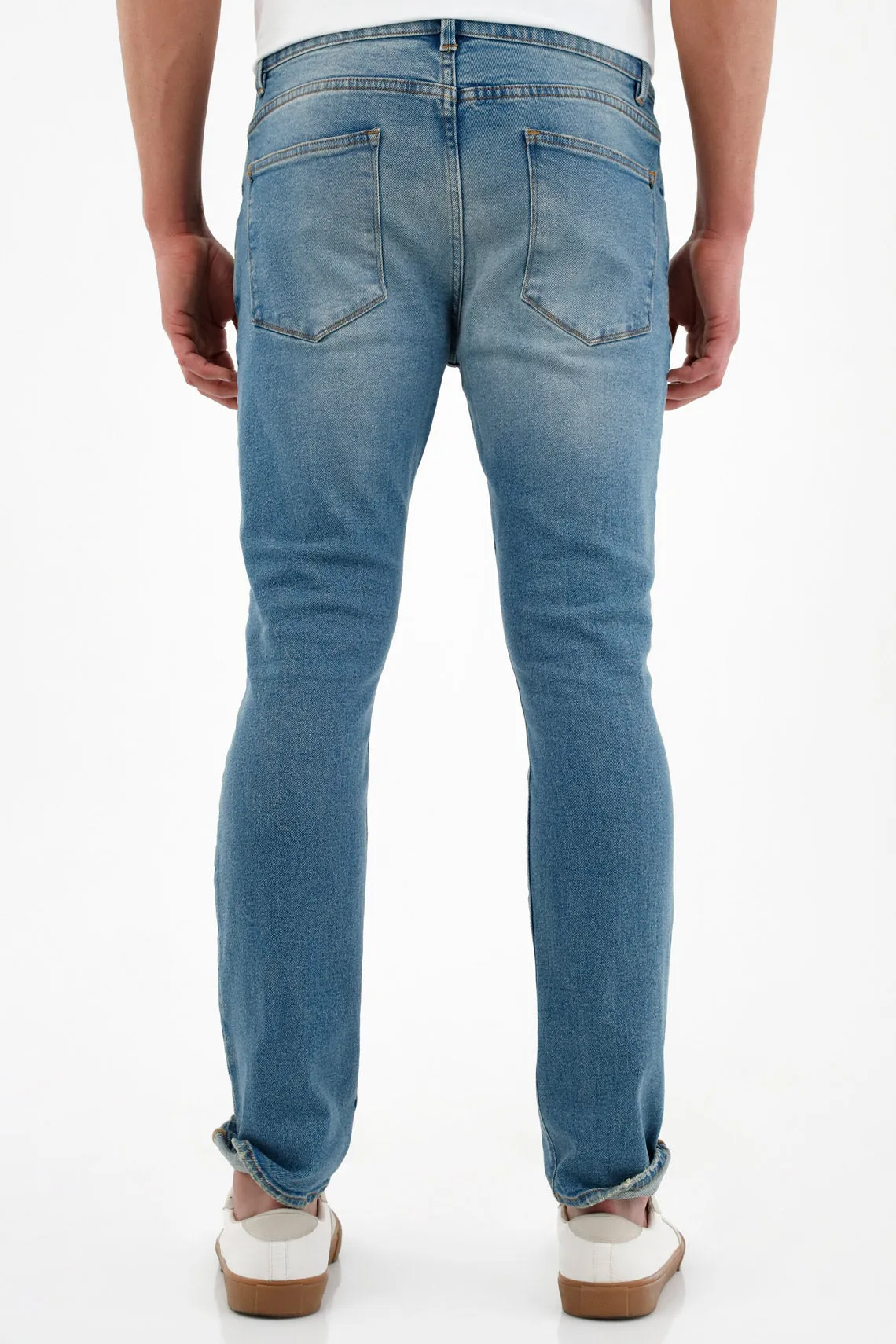 Jean azul nudy para hombre