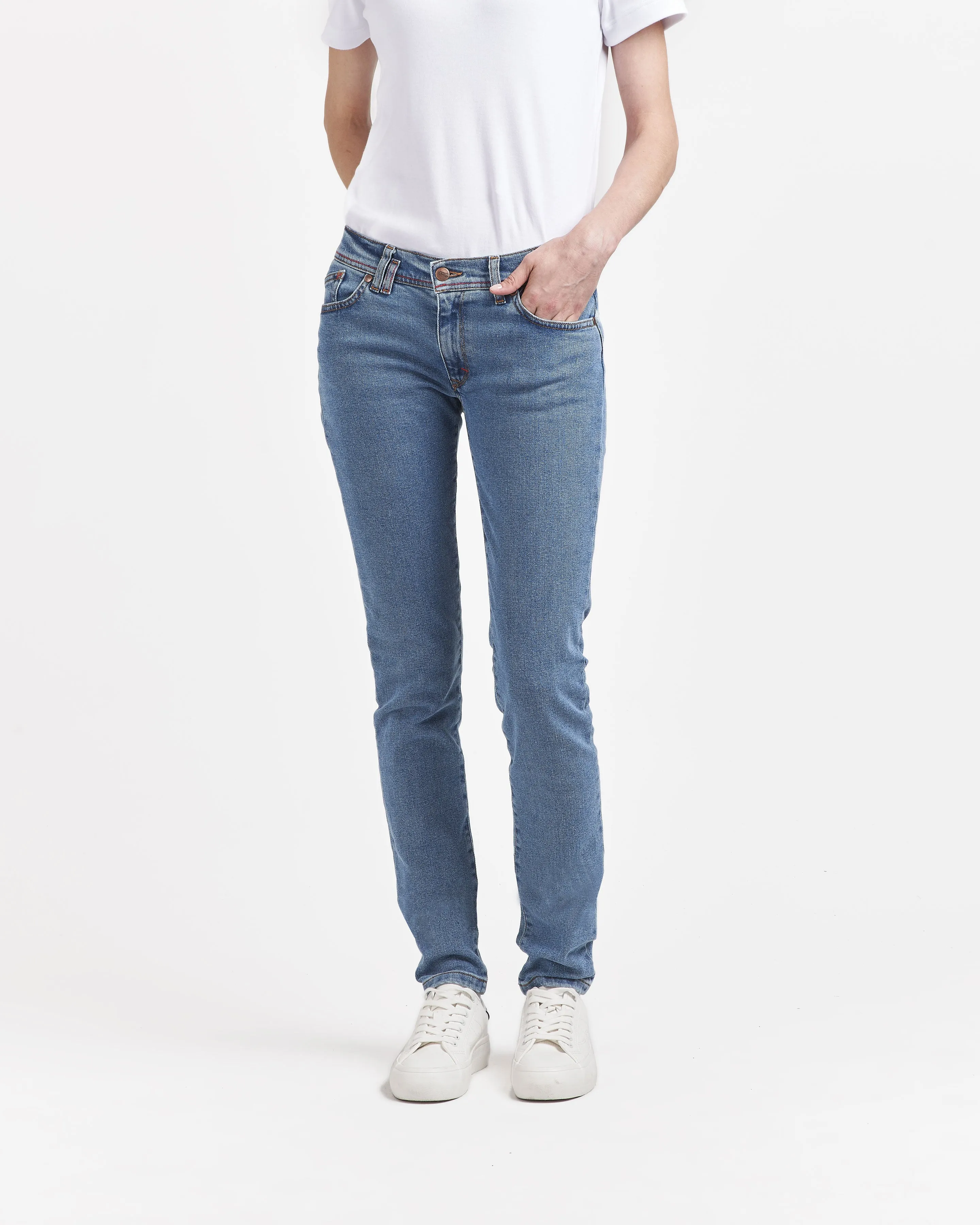 Jean femme slim taille standard Clair - Mathilde