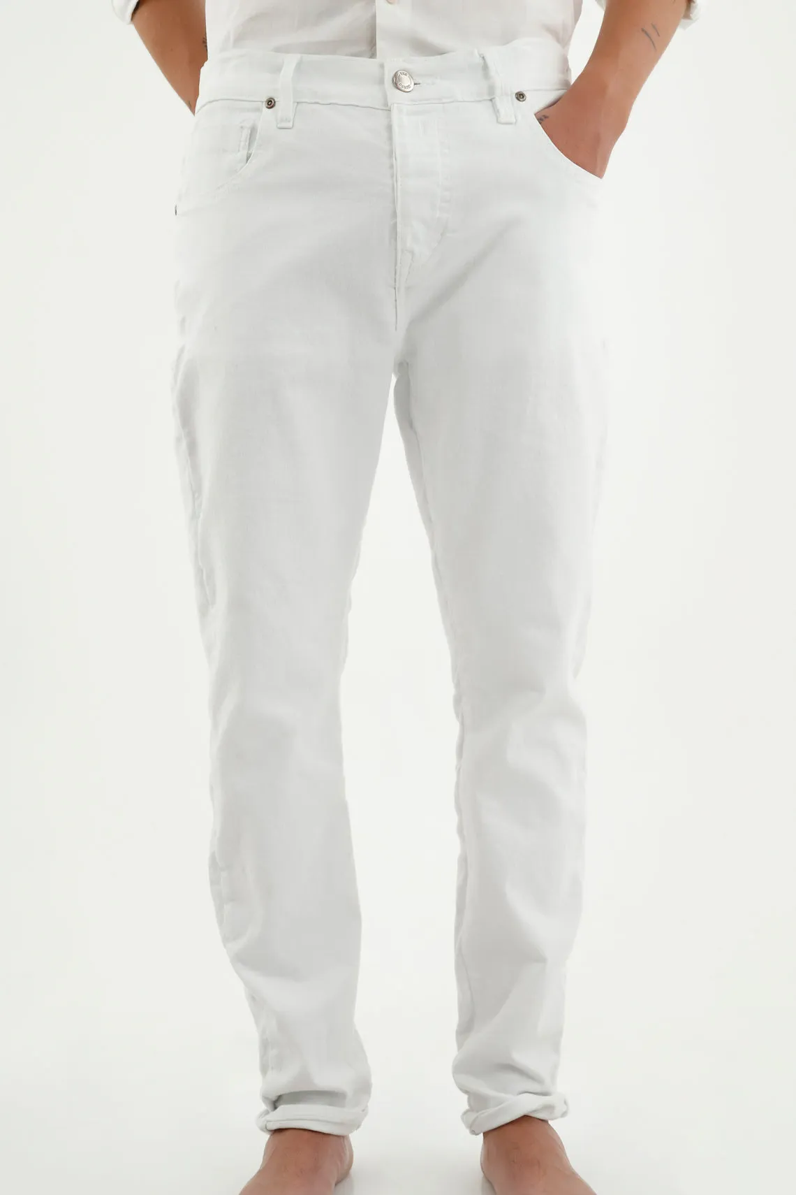 Jean Skinny blanco para hombre