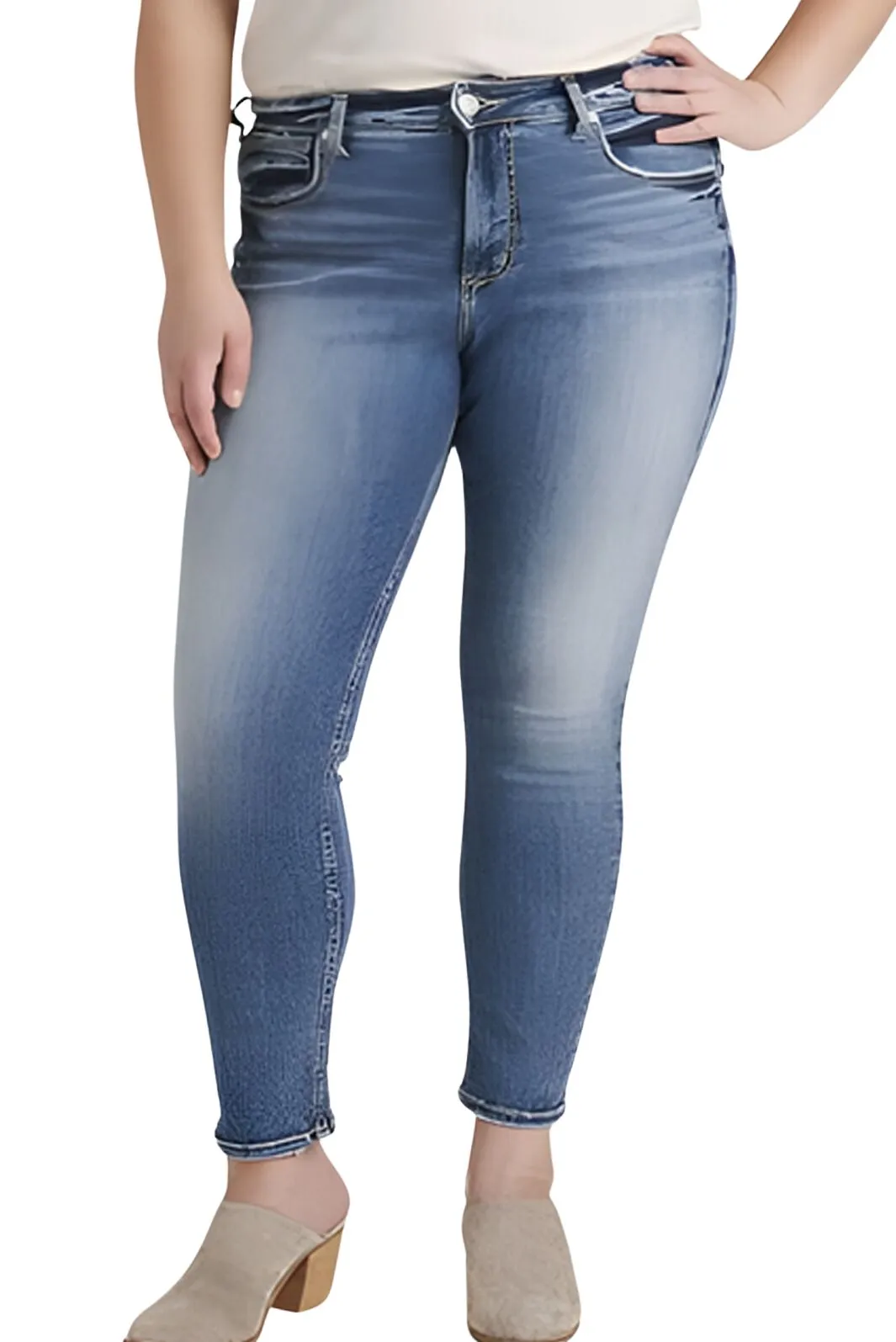 Jeans Avery Skinny Taille Plus de Silver Jeans