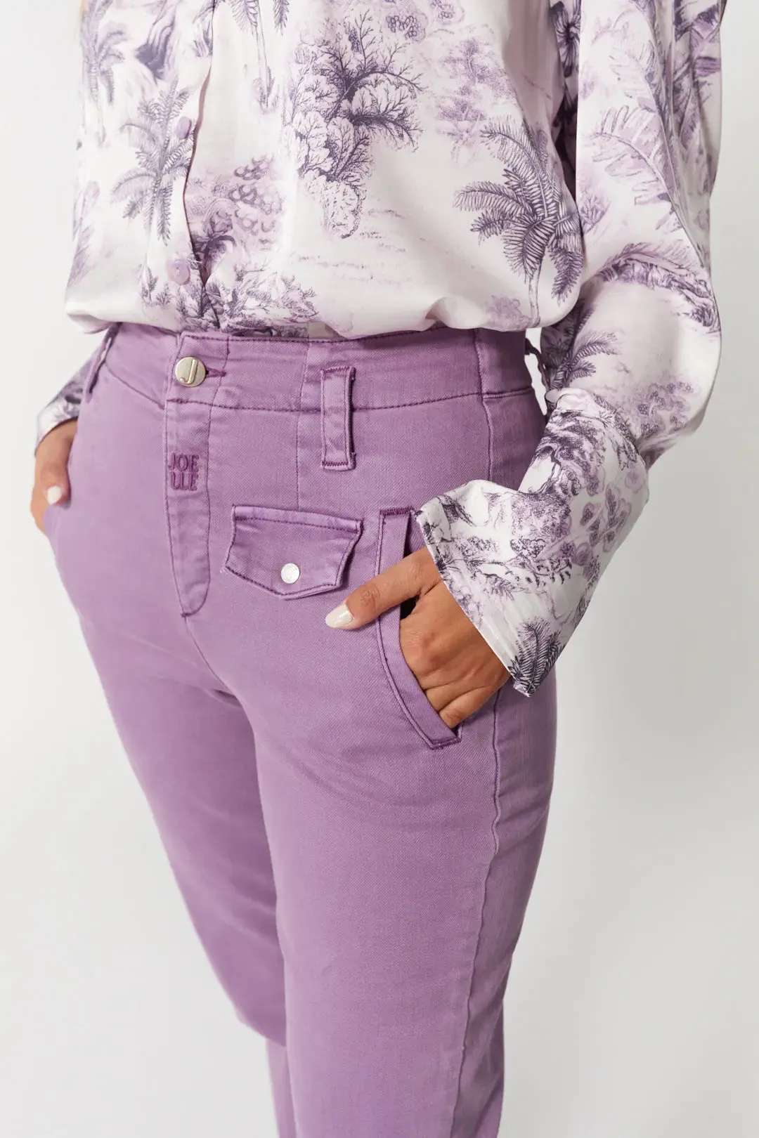 Jeans ballon mauve | Felicia