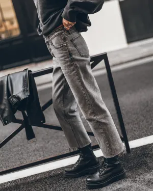 Jeans The Grey Cropped Straight