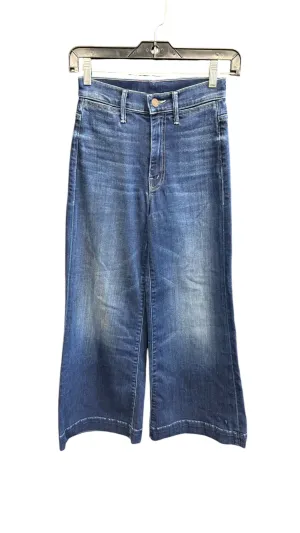 Jeans Wide Leg By Clothes Mentor In Blue Denim, Size: 0p