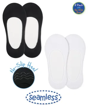 Jefferies Seamless Cotton Footie with No Slip Heel 2 Pack