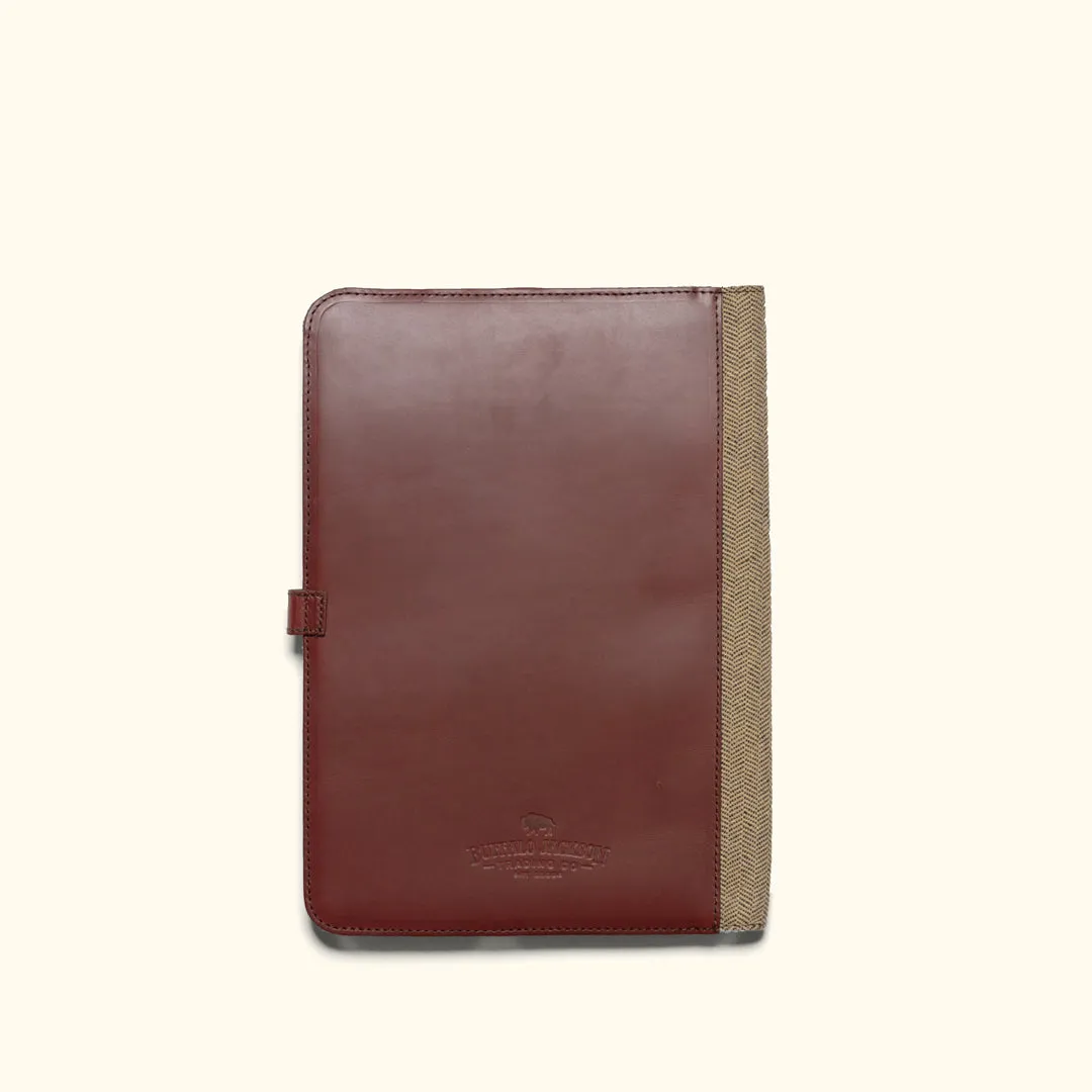 Jefferson Leather Travel Portfolio | Mahogany