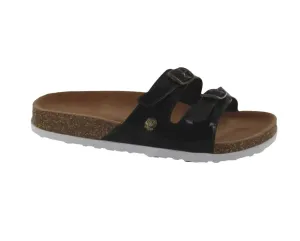 Jelly Footwear Sandal 2 Strap Slide Style Black