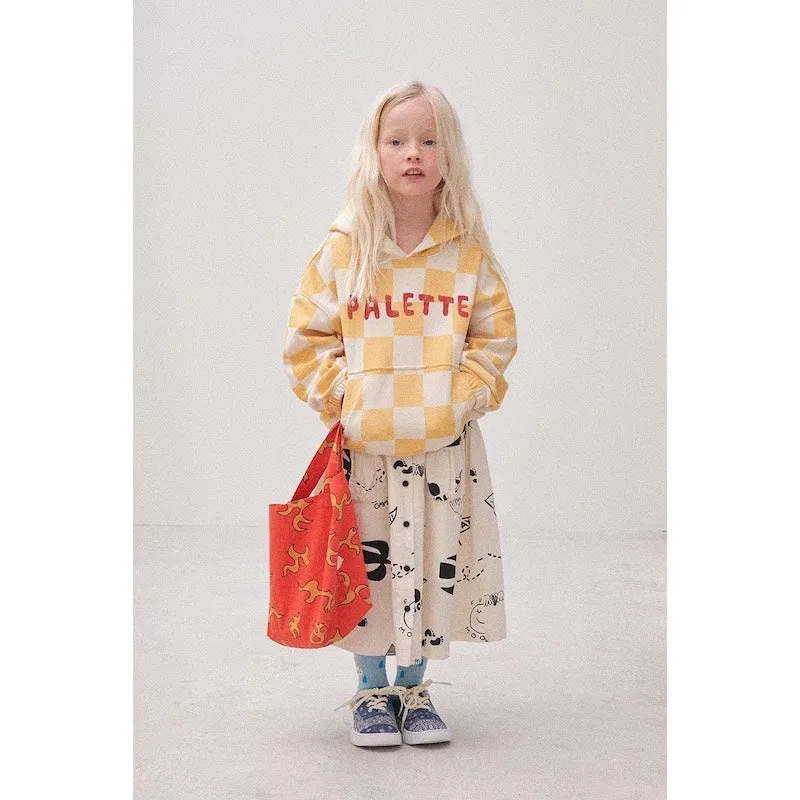 Jelly Mallow Yellow Check Hoodie