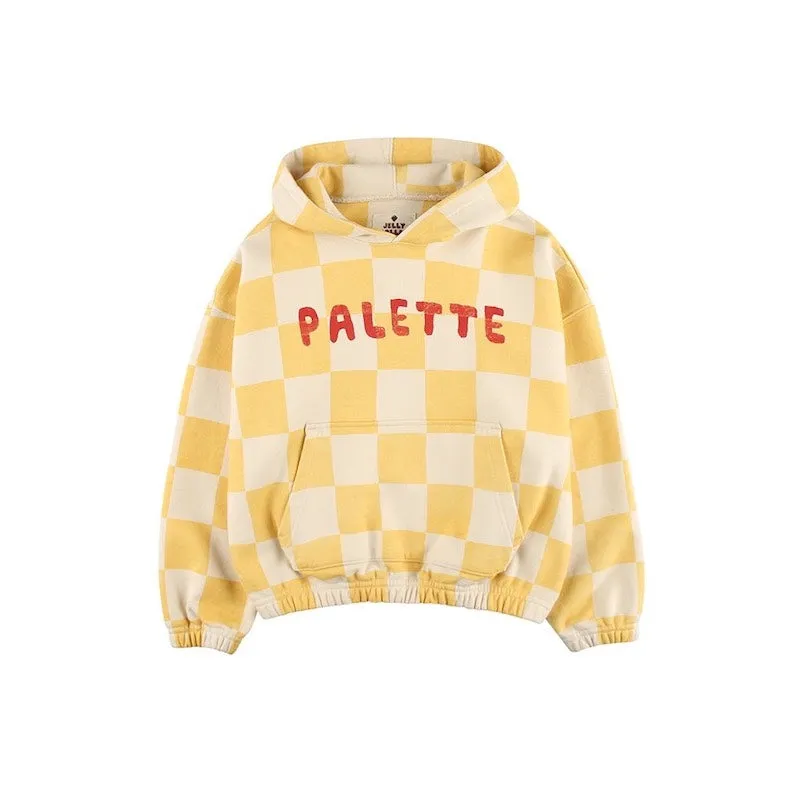 Jelly Mallow Yellow Check Hoodie