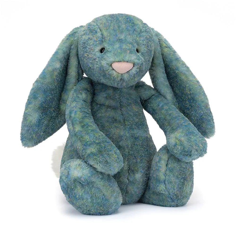 JellyCat Bashful Luxe Bunny Azure Plush (25 Year Edition)