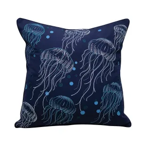 Jellyfish Bloom Indoor Outdoor Pillow