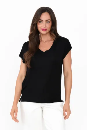 Jenkins Black Modal Tee