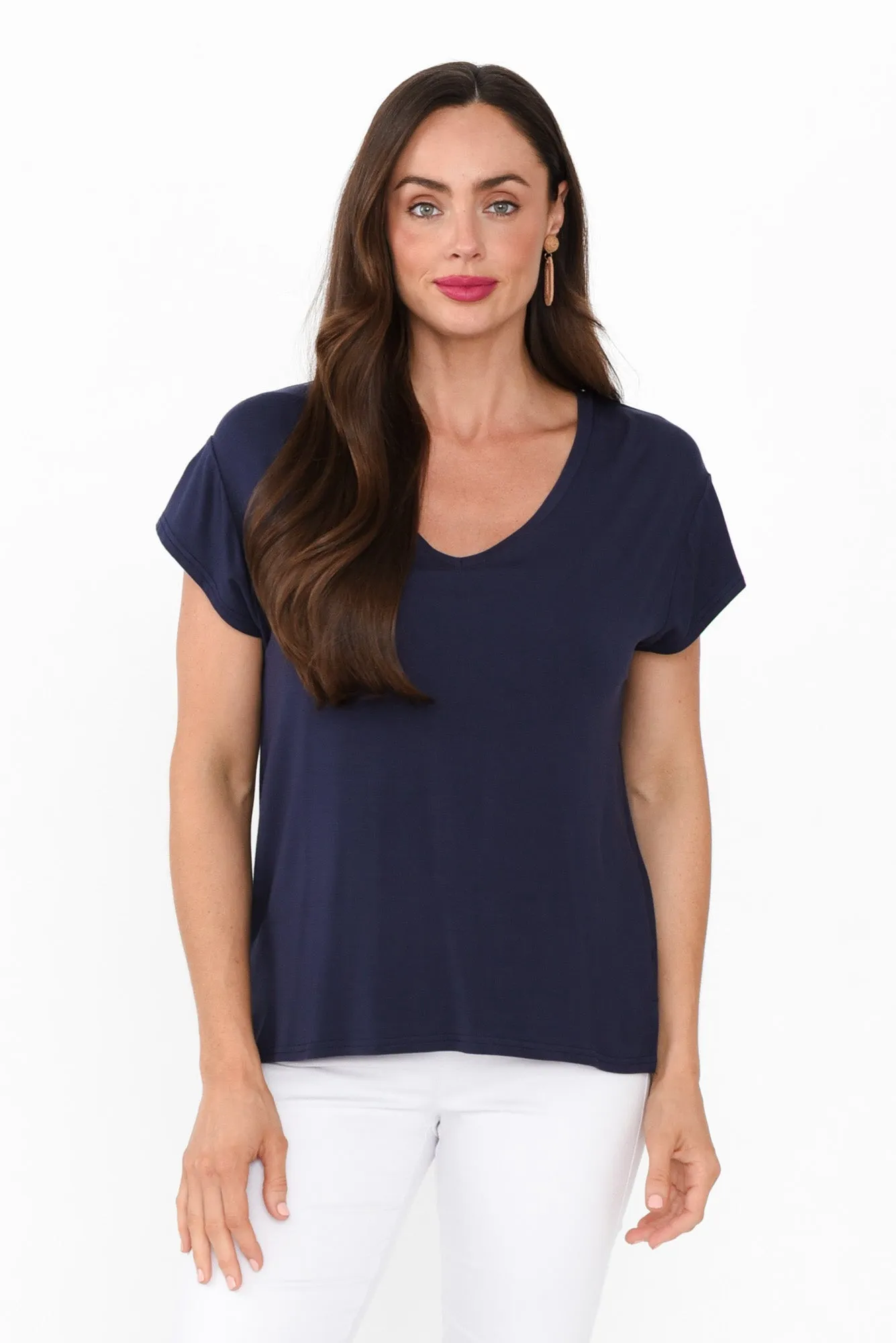 Jenkins Navy Modal Tee