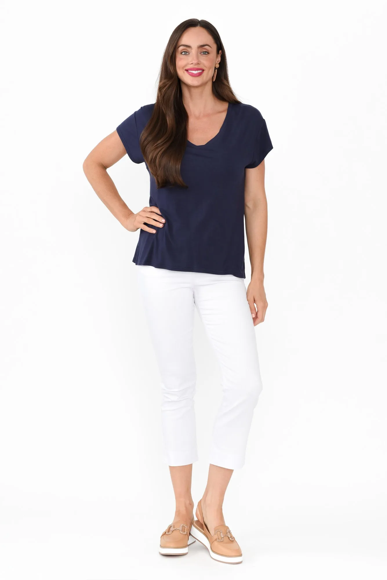 Jenkins Navy Modal Tee