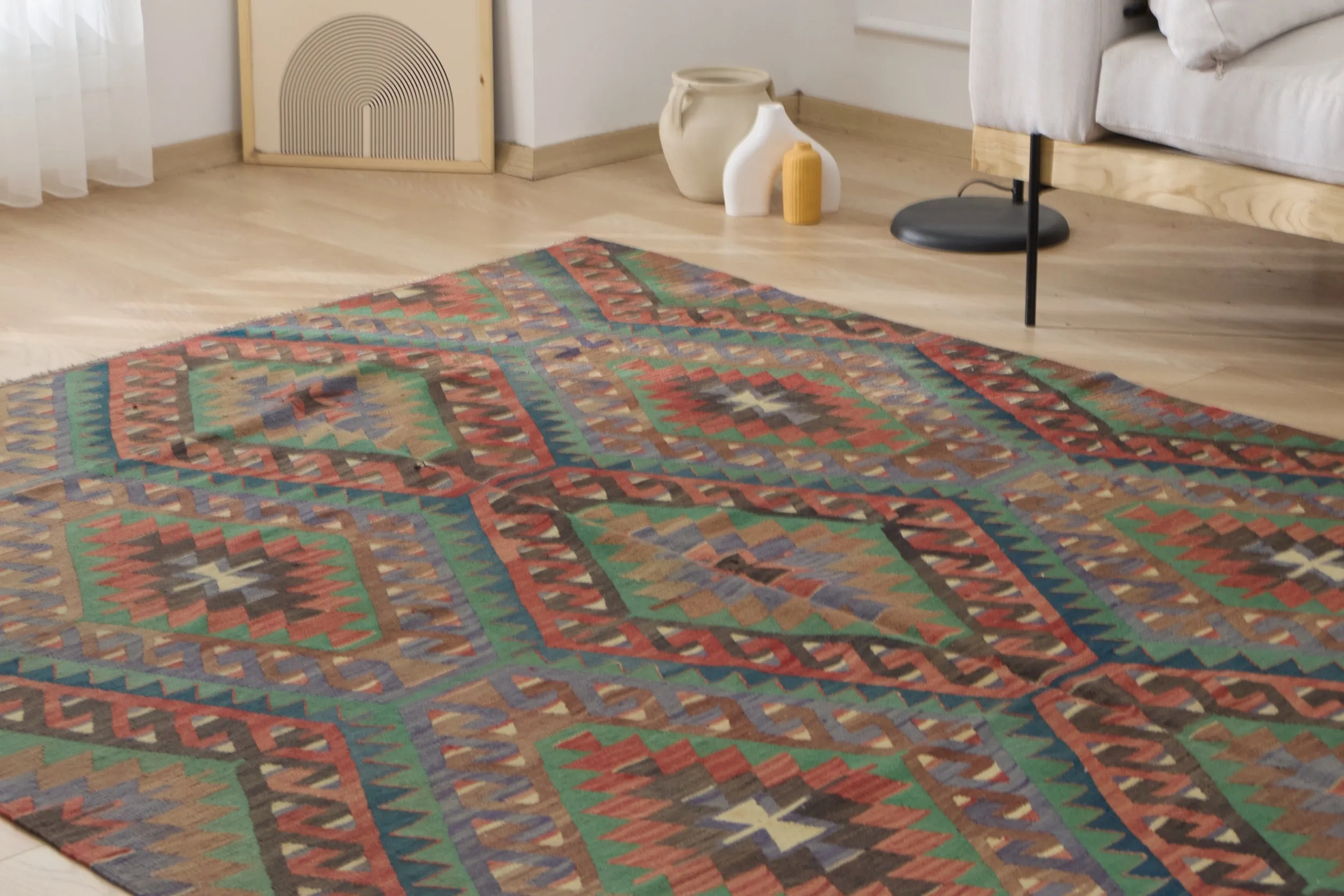 Jenna - Vintage Turkish Kilim Rug