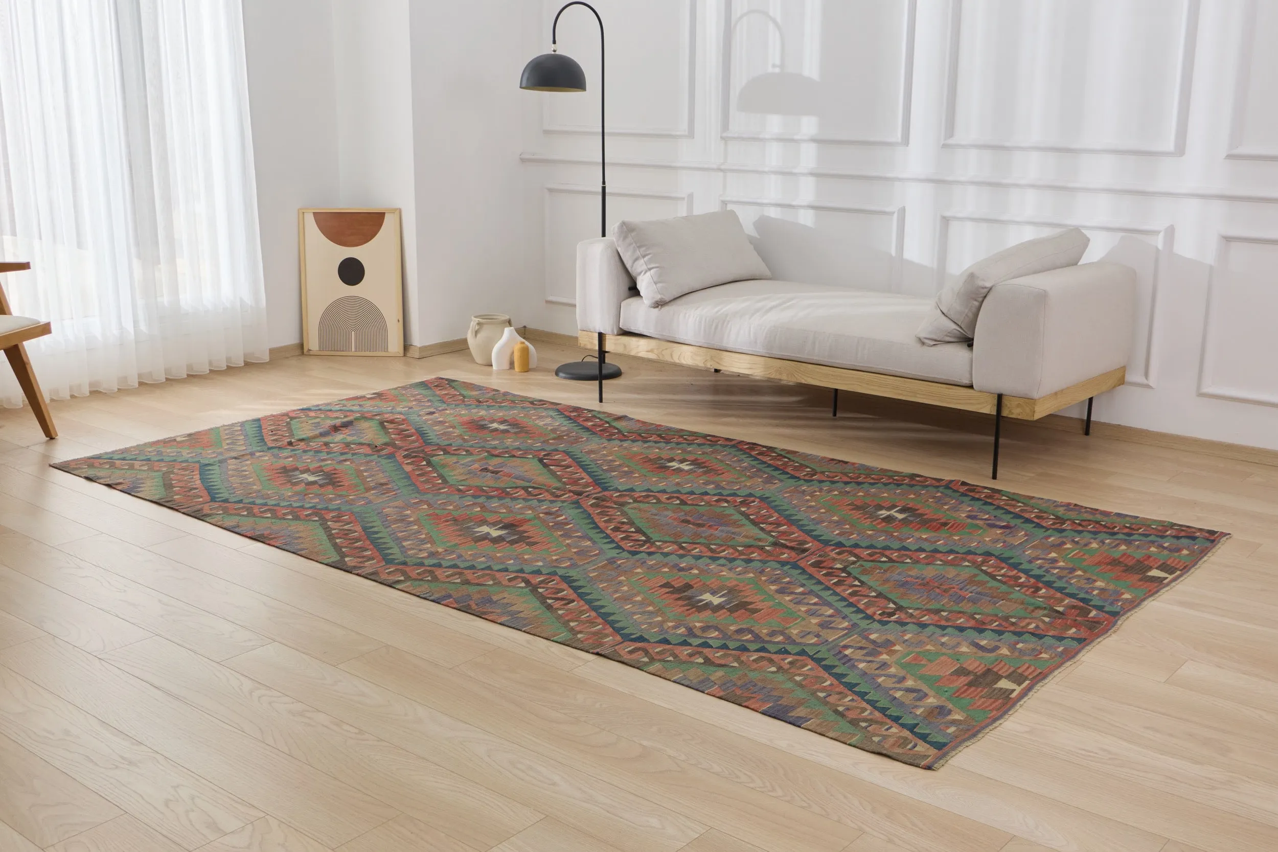 Jenna - Vintage Turkish Kilim Rug