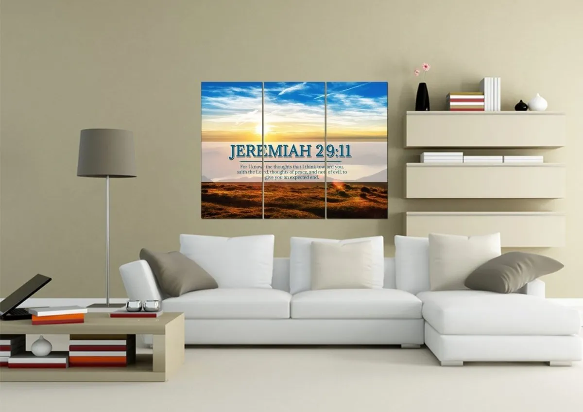 Jeremiah 2911 Kjv #13 Bible Verse Canvas Wall Art - Christian Canvas Wall Art