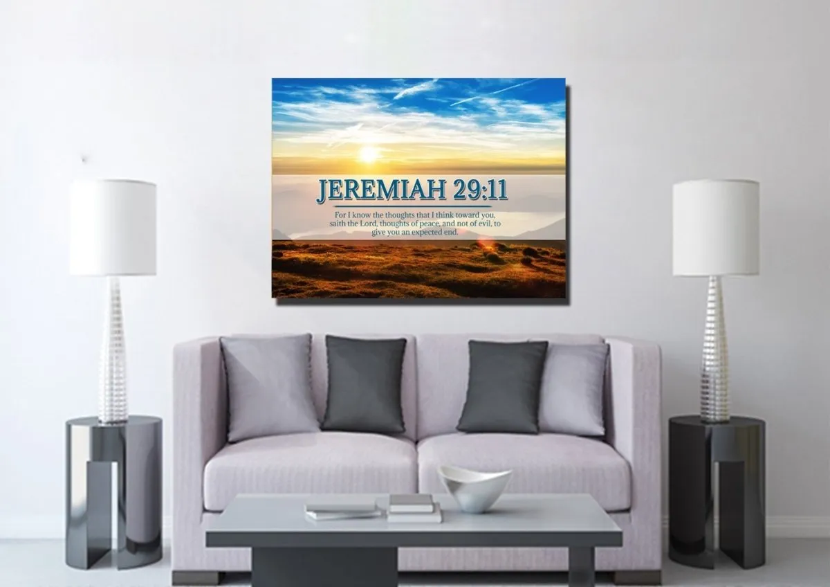 Jeremiah 2911 Kjv #13 Bible Verse Canvas Wall Art - Christian Canvas Wall Art