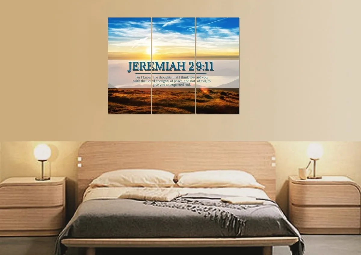 Jeremiah 2911 Kjv #13 Bible Verse Canvas Wall Art - Christian Canvas Wall Art