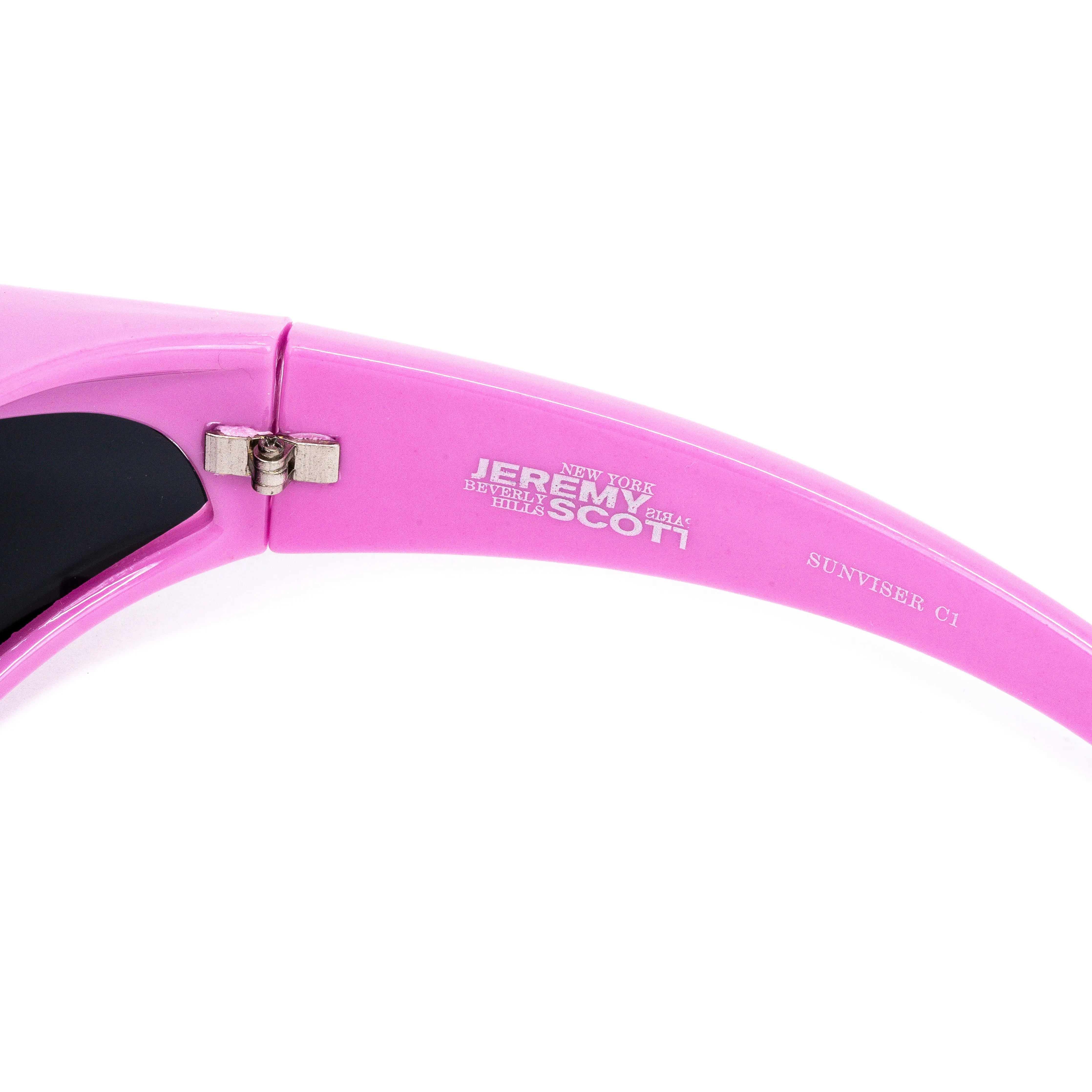 Jeremy Scott Ladies Sport Black Sunglasses 9JSSUNVISERC2PINK