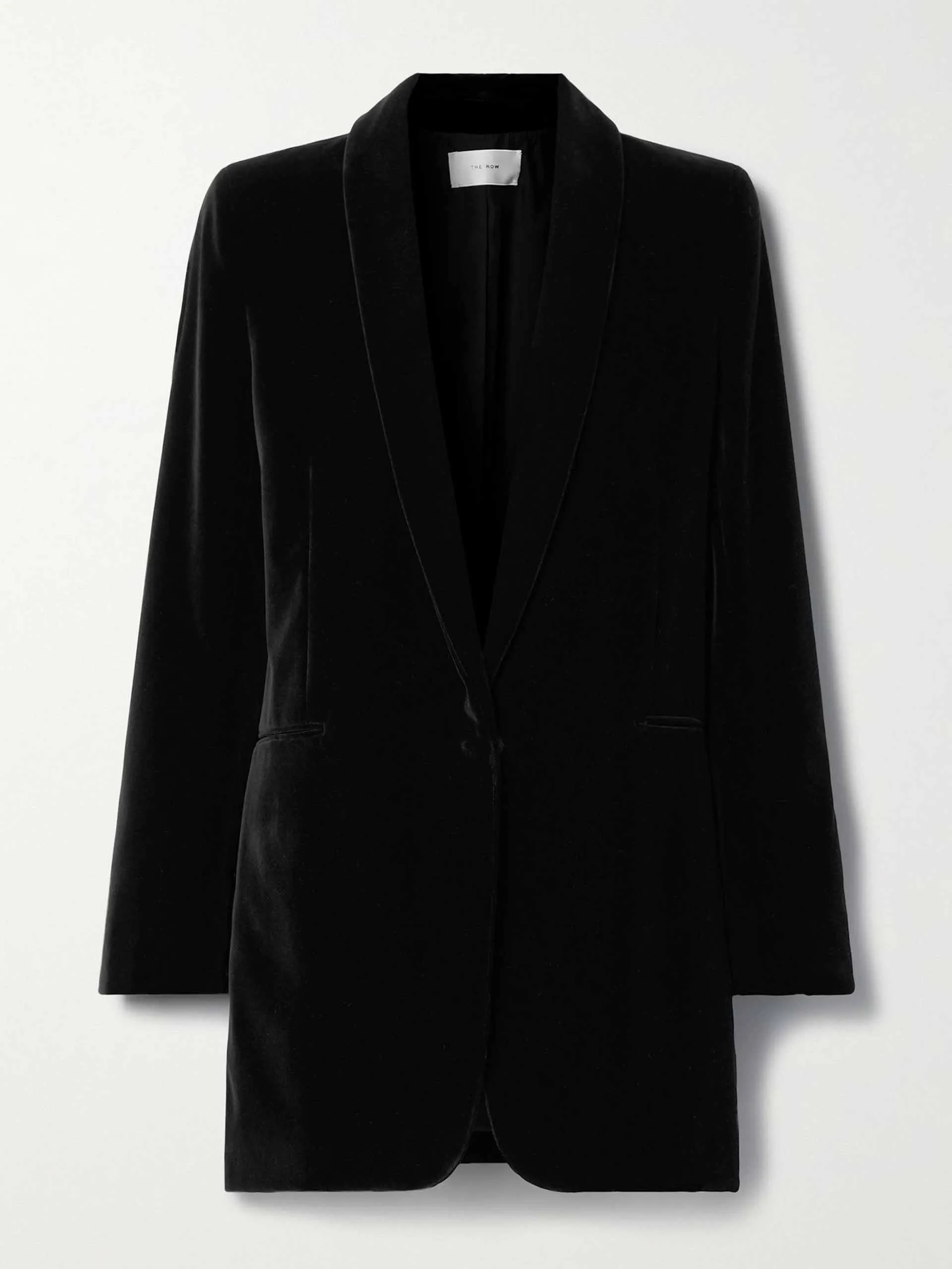 Jerry cotton and silk-blend velvet blazer