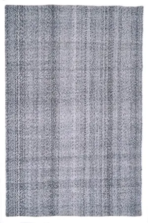 Jersey 190cm x 290cm Wool Rug - Black