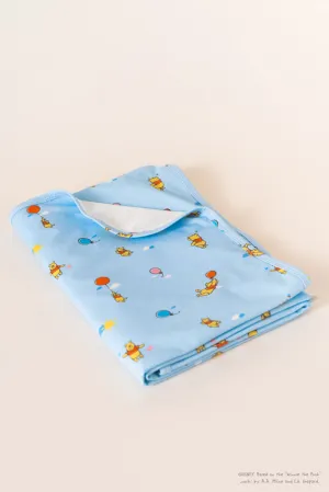 Jersey Blanket - Blue Balloon Pooh