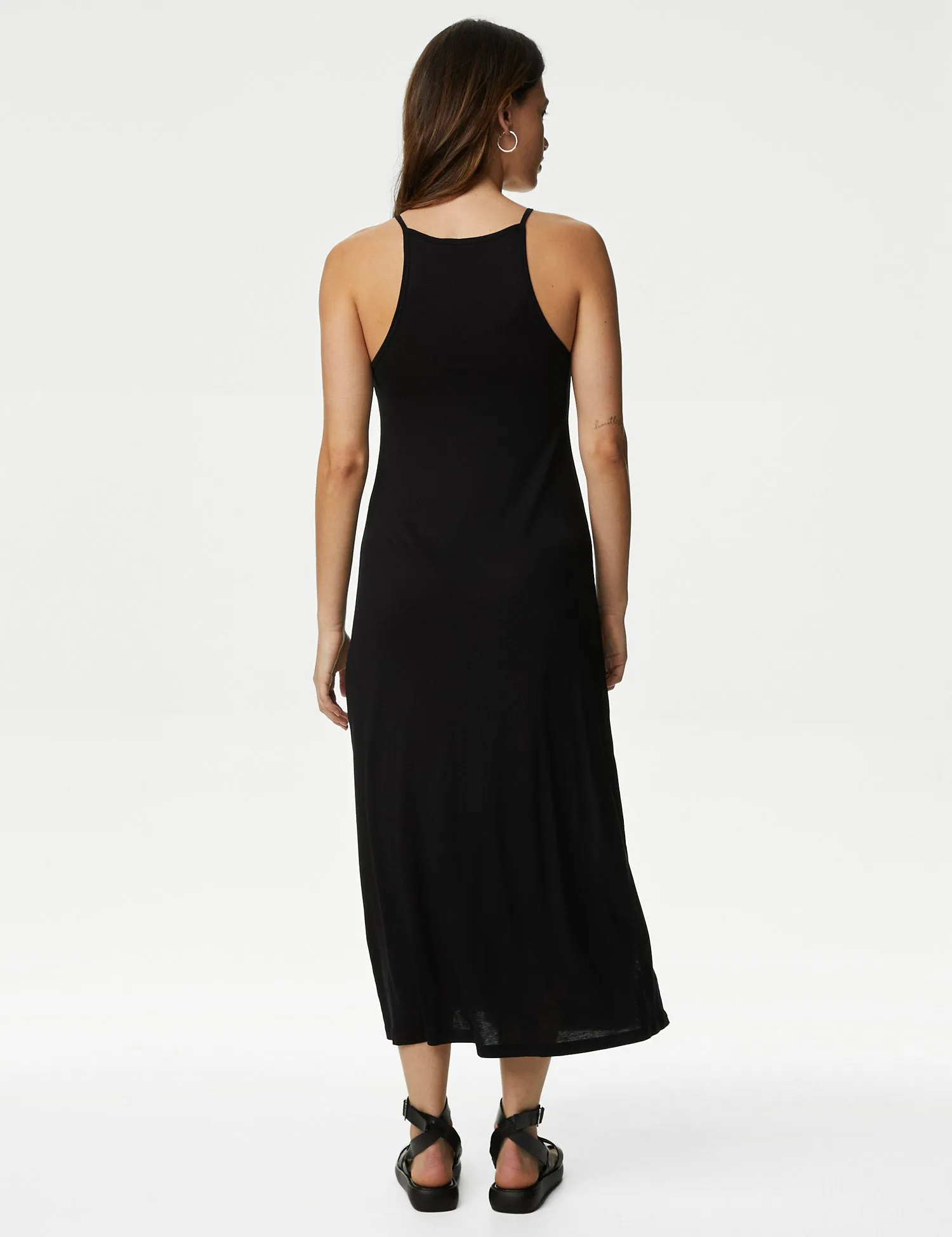 Jersey Halter Neck Midaxi Beach Dress