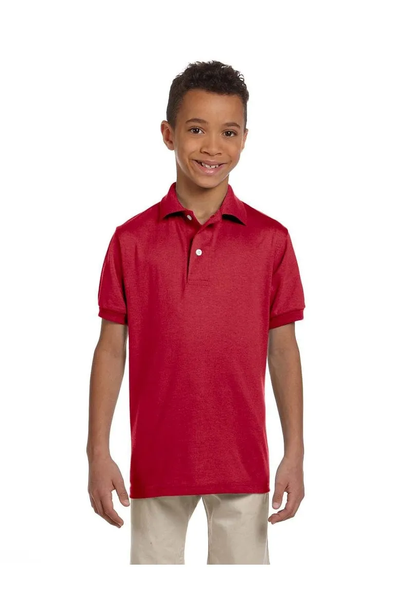 Jerzees 437Y: Youth 5.6 oz. SpotShield(tm) Jersey Polo