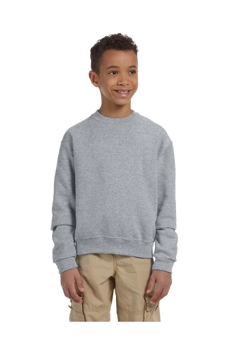 Jerzees 562B: Youth 8 oz. NuBlend(r) Fleece Crew